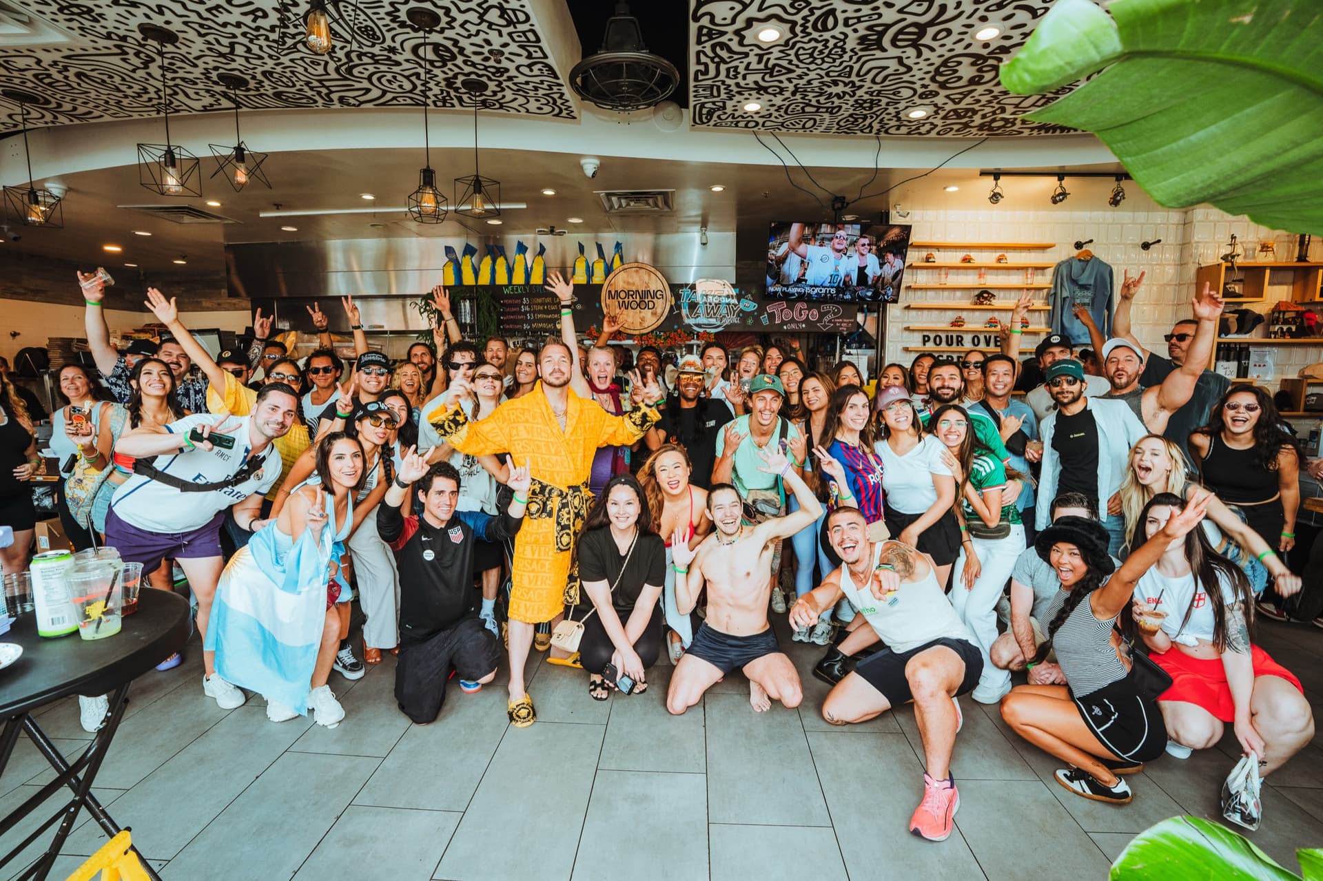 A large Morning Wood Kitchen crowd at a later event, June 2026